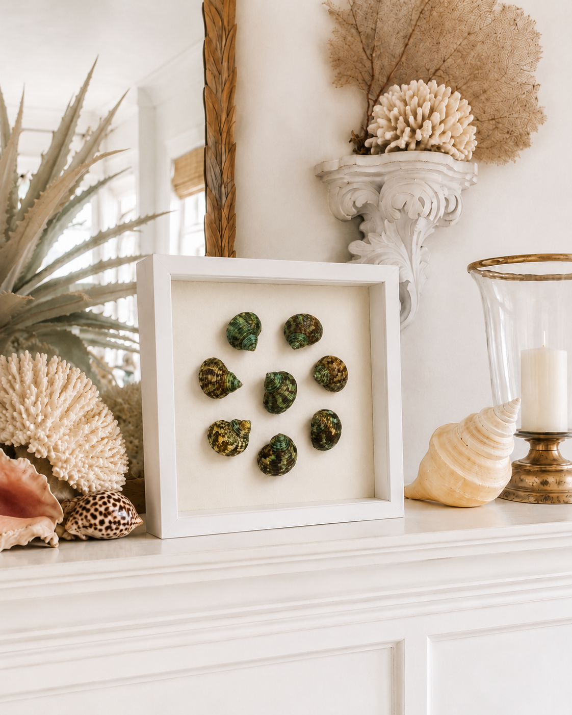Mini Green Turban Shadow Box