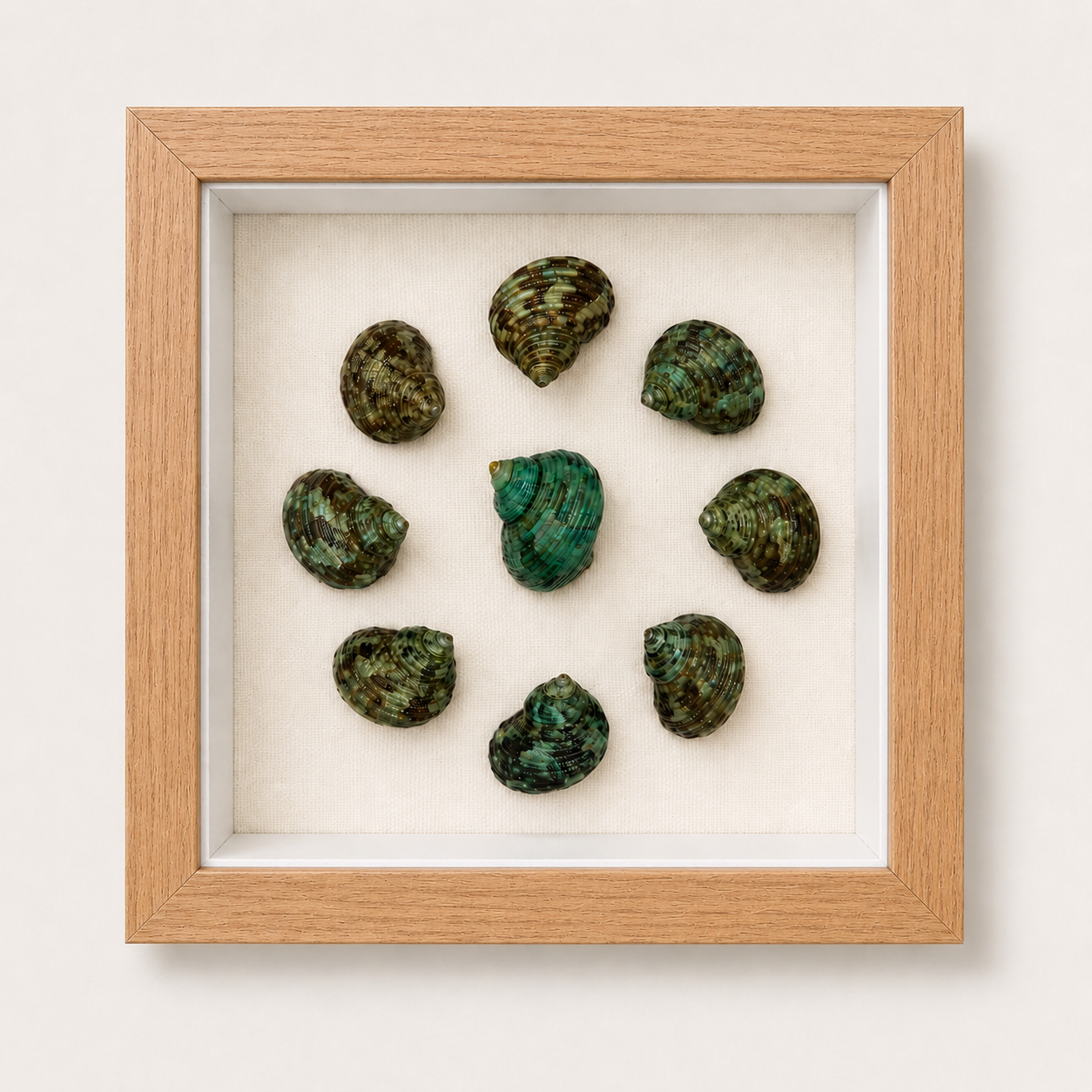 Mini Green Turban Shadow Box
